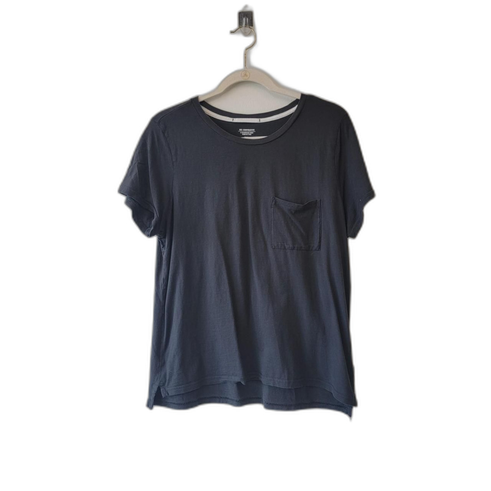 Rei-co-op Men's Black and Grey T-shirt